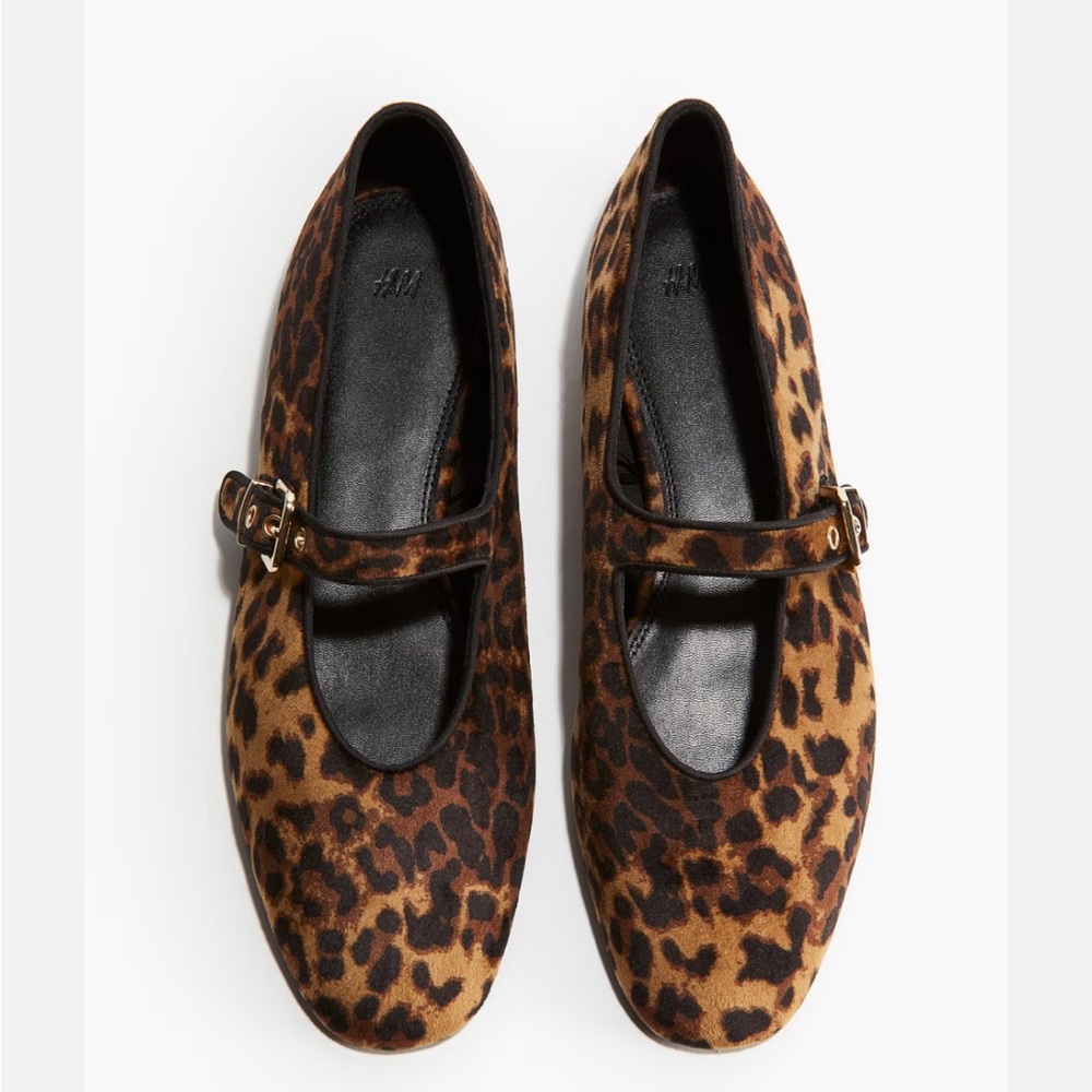 H&M Brown Leopard Print Flats